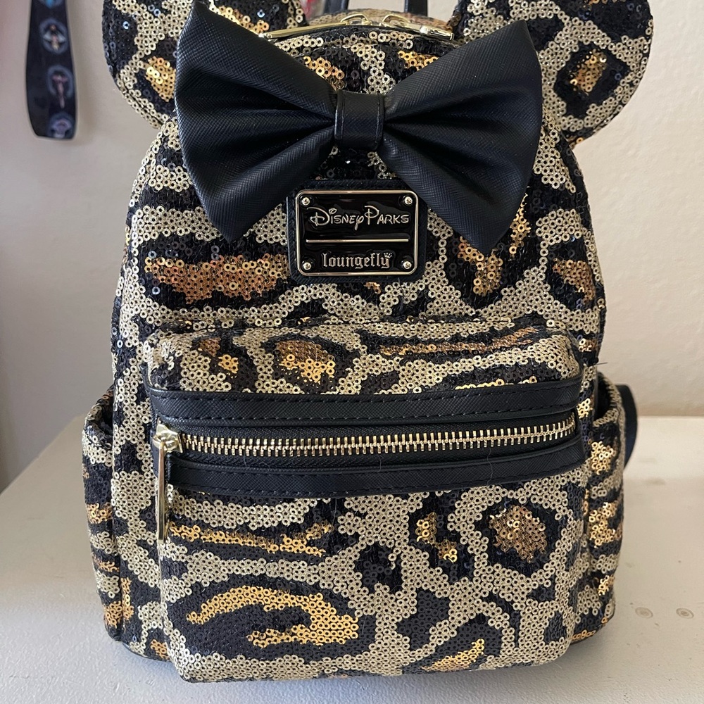 Disney Leopard Sequin Mini Backpack